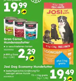 Globus Baumarkt Josi Dog Economy Hundefutter Angebot