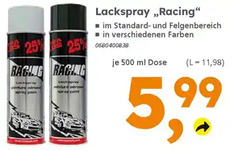 Globus Baumarkt Lackspray,,Racing" Angebot