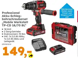 Globus Baumarkt Einhell Professional Akku-Schlagbohrschrauberset ,,Mobile Werkstatt TP-CD 18/70 BL❝ Angebot