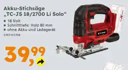 Globus Baumarkt Einhell Akku-Stichsäge ,,TC-JS 18/2700 Li Solo" Angebot