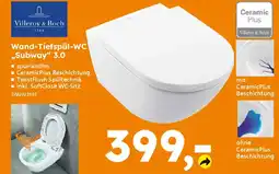 Globus Baumarkt Villeroy & Boch Wand-Tiefspül-WC ,,Subway" 3.0 Angebot