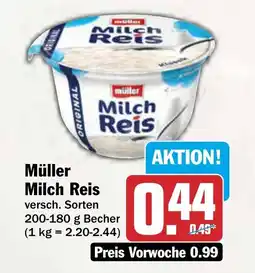 AEZ Müller Milch Reis Angebot
