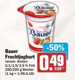 AEZ Bauer Fruchtjoghurt Angebot