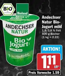AEZ Andechser Natur Bio- Jogurt mild Angebot