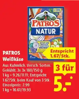 Lidl PATROS Weiẞkäse Angebot