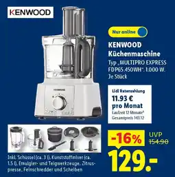 Lidl KENWOOD Küchenmaschine Angebot