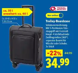 Lidl TRAVEL SENTRY Trolley-Boardcase Angebot