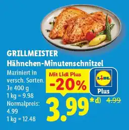 Lidl GRILLMEISTER Hähnchen-Minutenschnitzel Angebot
