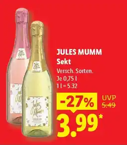 Lidl JULES MUMM Sekt Angebot