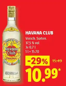 Lidl Havana club Angebot