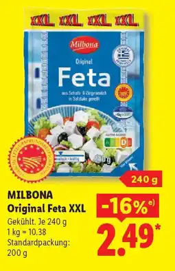 Lidl MILBONA Original Feta XXL Angebot
