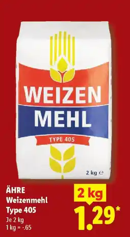 Lidl ÄHRE Weizenmehl Type 405 Angebot