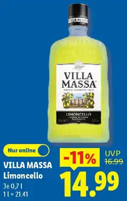 Lidl VILLA MASSA Limoncello Angebot