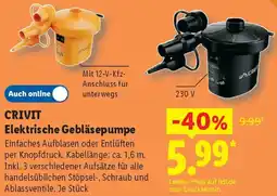 Lidl CRIVIT Elektrische Gebläsepumpe Angebot