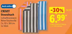 Lidl CRIVIT Strandtuch Angebot