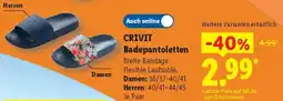 Lidl CRIVIT Badepantoletten Angebot