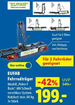 Lidl EUFAB Fahrradträger Angebot