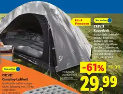 Lidl CRIVIT Kuppelzelt Angebot