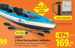Lidl CRIVIT 2-Sitzer-Touring-Kajak, aufblasbar Angebot