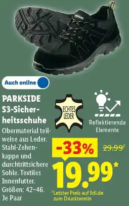 Lidl PARKSIDE S3-Sicherheitsschuhe Angebot