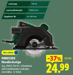 Lidl PARKSIDE Handkreissäge Angebot