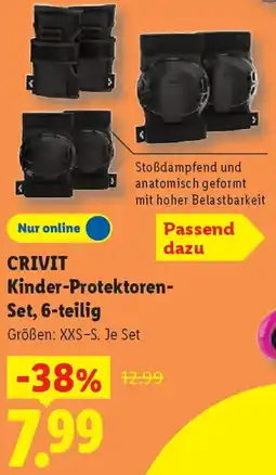 Lidl CRIVIT Kinder-Protektoren Set, 6-teilig Angebot
