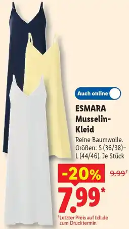 Lidl ESMARA Musselin Kleid Angebot