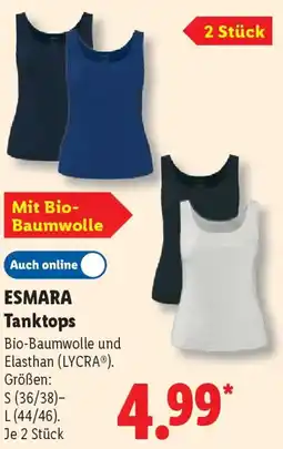 Lidl ESMARA Tanktops Angebot