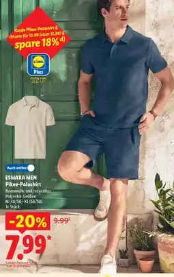 Lidl ESMARA MEN Pikee-Poloshirt Angebot