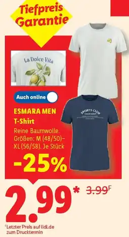 Lidl ESMARA MEN T-Shirt Angebot