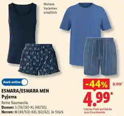 Lidl ESMARA/ESMARA MEN Pyjama Angebot