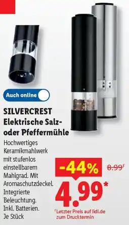 Lidl SILVERCREST Elektrische Salz- oder Pfeffermühle Angebot