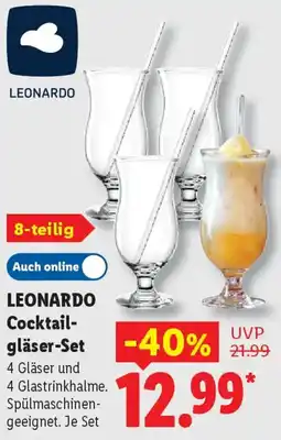 Lidl LEONARDO Cocktailgläser-Set Angebot