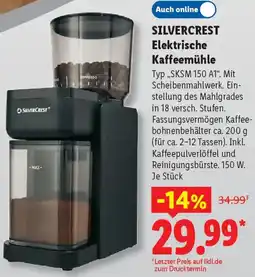 Lidl SILVERCREST Elektrische Kaffeemühle Angebot