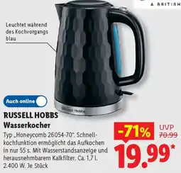 Lidl RUSSELL HOBBS Wasserkocher Angebot