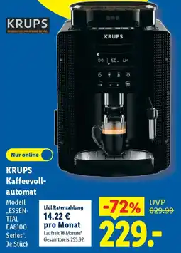 Lidl KRUPS Kaffeevollautomat Angebot