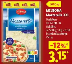 Lidl MILBONA Mozzarella XXL Angebot