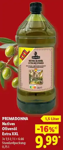 Lidl PRIMADONNA Natives Olivenöl Extra XXL Angebot