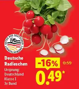 Lidl Deutsche Radieschen Angebot