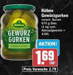 AEZ Kühne Gewürzgurken Angebot