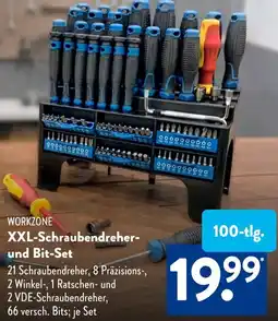 Aldi Süd WORKZONE XXL-Schraubendreher und Bit-Set Angebot