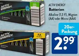 Aldi Süd ACTIV ENERGY Batterien Angebot