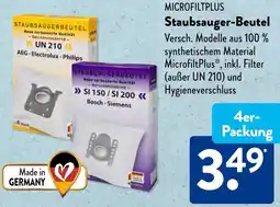 Aldi Süd MICROFILTPLUS Staubsauger-Beutel Angebot