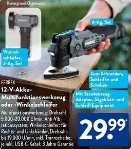 Aldi Süd FERREX 12-V-Akku Multifunktionswerkzeug oder Winkelschleifer Angebot