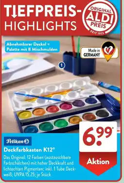 Aldi Süd Pelikan Deckfarbkasten K12 Angebot