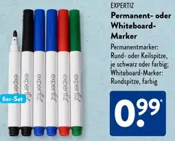 Aldi Süd EXPERTIZ Permanent- oder Whiteboard Marker Angebot