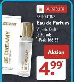 Aldi Süd BE ROUTINE Eau de Parfum Angebot