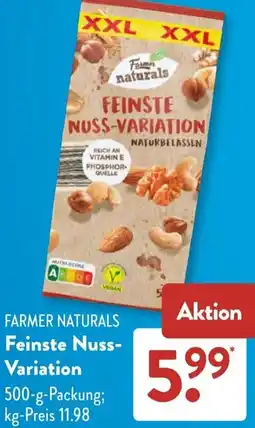 Aldi Süd FARMER NATURALS Feinste Nuss Variation Angebot