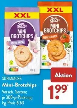 Aldi Süd SUNSNACKS Mini-Brotchips Angebot