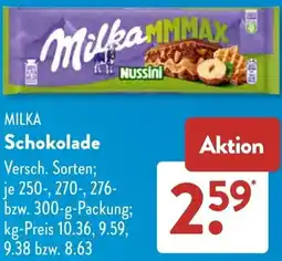 Aldi Süd MILKA Schokolade Angebot